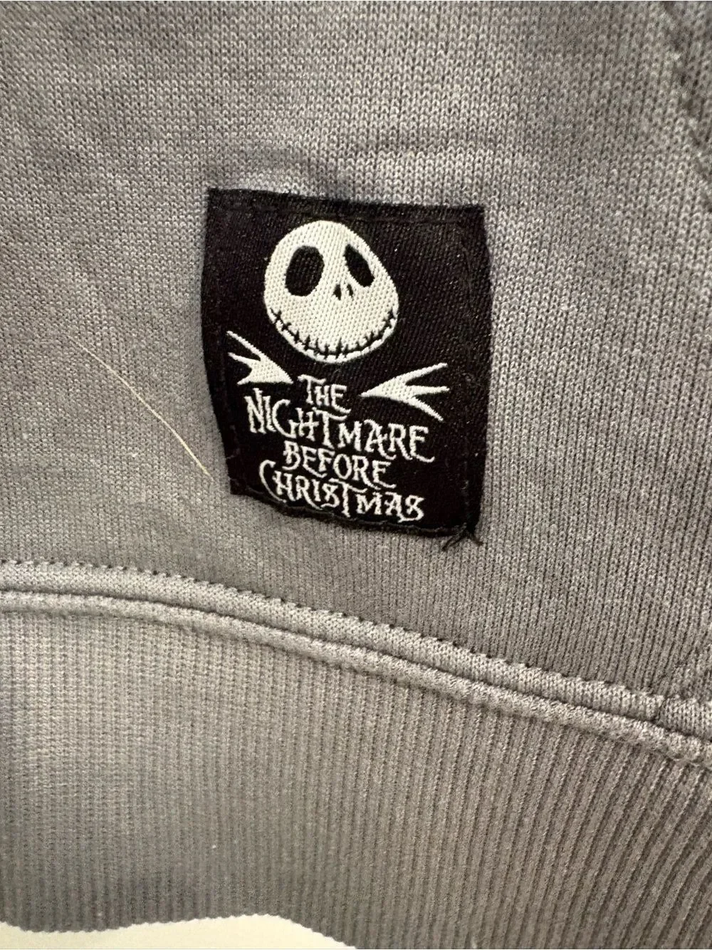 Disney The Pumpkin King Gray & Pink Zip Hoodie